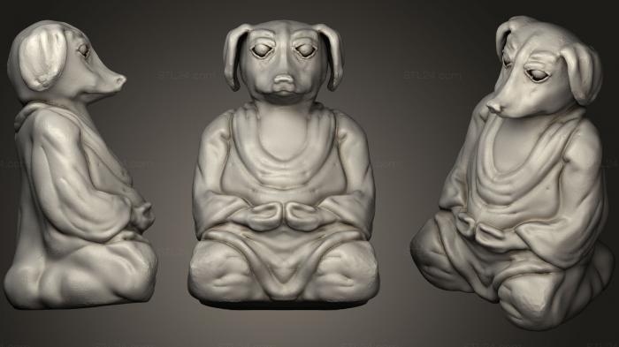 Figurines simple (Buddha Dog, STKPR_0186) 3D models for cnc